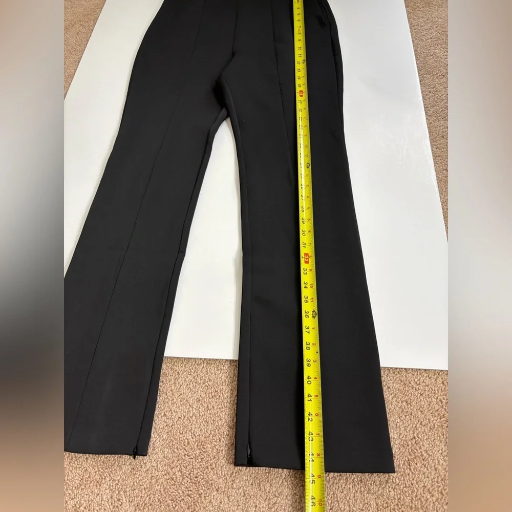 Good American Black Dress Pants Side Zip & Zip Ankles new with Tags Size XL - Picture 10 of 11